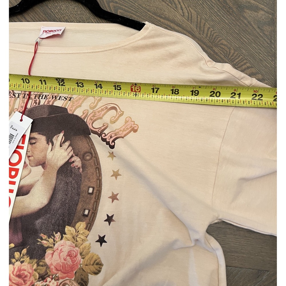 NWT Fiorucci Best In The West Buffalo Western Long Sleeve T-Shirt Top Size Small - Picture 10 of 10